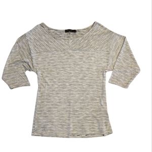 The Limited Gold Fleck Striped Top Size Medium